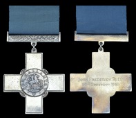 The George Cross (exchange E.G.M.) awarded to John Frederick Bell, Underground Manager of the Ariston Gold Mine at...