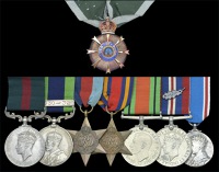 The unique Second World War Order of Burma, Burma Gallantry Medal group of eight awarded to Hon. Lieutenant Maji Tu,...