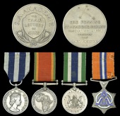 A Q.P.M. group of four awarded to Lieutenant-Colonel C. E. Richter, South African Police

Queen’s Police Medal,...