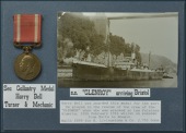 A Sea Gallantry Medal awarded to Turner & Mechanic Harry Bell, for his part in the rescue of the crew of the...
