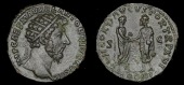 Roman Imperial Coinage, Marcus Aurelius, Dupondii (2), both Rome, 161-2, radiate bust right, rev. Marcus Aurelius...