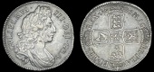 William III (1694-1702), Halfcrown, 1696y, large shields, early harp, edge octavo (ESC 528; S 3486). A few light...
