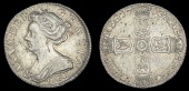 Anne (1702-1714), Sixpence, 1703 vigo (ESC 1582; S 3590). Lightly haymarked, otherwise about extremely fine, toned...