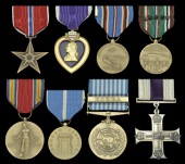 A Second World War Bronze Star group of eight representative of those awarded to First Lieutenant Frederick T....
