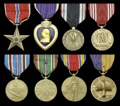 A Second World War Bronze Star group of eight named to Staff Sergeant J. W. Moore, 393rd Medical Battalion 99th...