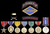 A Bronze Star group of seven named to Second Lieutenant Edward V. Loustalot, 1st Ranger Battalion, U.S. Army,...