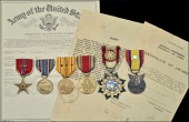 A Second World War Bronze Star group of six attributed to Captain William Mayfield, U.S. Army, who served as a...