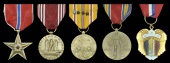 A Second World War Bronze Star group of five awarded to Private Joseph F. Mills, 172nd Infantry Regiment

Bronze...