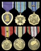 A Purple Heart group of six named to Sergeant Tyler N. Holtz, 75th Ranger Regiment, who died of wounds, Afghanistan,...
