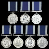 Royal Navy L.S. & G.C. (7), E.VII.R. (280435 J. G. McLean, Sto. P.O. H.M.S. Pelorus); another, G.V.R., 2nd issue...