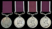 Army L.S. & G.C. (4), V.R., 3rd issue, small letter reverse (2796 Bomb. J. Daly, 6/Dn. Cst. Bde. R.A.); another,...