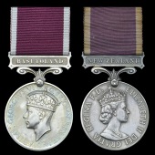 Army L.S. & G.C. (2), G.VI.R., 1st issue, Basutoland (No.269 L/Cpl. Semai); another, E.II.R., 2nd issue, New Zealand...