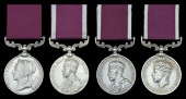 Indian Army L.S. & G.C. (4), V.R., 3rd issue (144 Sepoy Shaikh Azim Mohammad, 6th Jat Infy.); another, G.V.R., 1st...