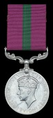 King’s African Rifles L.S. & G.C., G.VI.R. (10615 Sjt. Balakasi, 2-K.A. Rif.) scratch marks to name, otherwise...