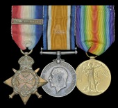 Three: Private R. Griffen, 1st Battalion, Bedfordshire Regiment

1914 Star, with clasp (10045 Pte. R. Griffen,...
