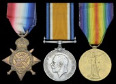Three: Private D. Hume, 2nd Battalion, Royal Scots Fusiliers

1914 Star (10322 Pte., 2/R. Sc. Fus.); British War...