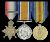 Three: Private E. Day, 1st Battalion, Gloucestershire Regiment

1914 Star, with copy clasp (1451 Pte., 1/Glouc....
