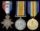 Pair: Private W. Millichap, 2nd Battalion, Worcestershire Regiment, who died of wounds on 16 November 1914

1914...