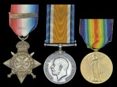 Three: Private W. Jupp, 2nd Battalion, Royal Sussex Regiment

1914 Star, with copy clasp (7671 Pte., 2/R. Suss....
