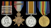 Four: Private H. Burton, 1st Battalion, Royal West Kent Regiment

Queen’s South Africa 1899-1902, 4 clasps, Cape...