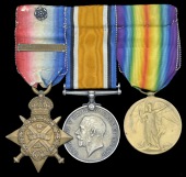 Three: Private R. Watling, 2nd Battalion, King’s Own Yorkshire Light Infantry, a prisoner-of-war

1914 Star,...