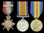 Three: Private G. Woodward, 1st Battalion, Wiltshire Regiment

1914 Star, with copy ‘slip-on’ clasp (6762...