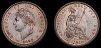 George IV (1820-1830), Penny, 1826, rev. A (BMC 1422; S 3823). Dark stain on upper obverse, otherwise extremely fine...