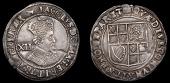 James I (1603-1625), Second coinage, Shilling, mm. key, fifth bust, 5.86g/4h (N 2101; S 2656). Minor flan flaw in...