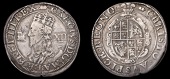 Charles I (1625-1649), Aberystwyth mint, Shilling, mm. book, large bust, 5.87g/1h (Morr. C-2; SCBI Brooker 752, this...