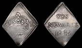 Charles I (1625-1649), Newark, Shilling, 1645, crude flat crown, rev. obs newarke, 6.02g/12h (Hird 247-8, same dies;...