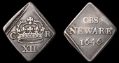 Charles I (1625-1649), Newark, Shilling, 1646, high-arched crown with jewelled band, rev. obs: newark, 5.06g/12h...