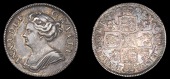 Anne (1702-1714), Shilling, 1708, third bust, plumes (ESC 1148; S 3611). Good very fine, dark tone 	£200-250