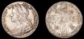 George II (1727-1760), Shilling, 1735, roses and plumes (ESC 1198; S 3700). Nearly extremely fine, lightly toned...