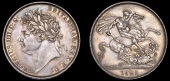 George IV (1820-1830), Crown, 1821, inverted wwp, edge secundo (ESC 246; S 3805). Nearly extremely fine, proof-like...