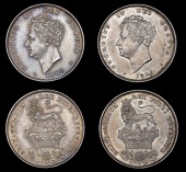 George IV (1820-1830), Shillings (2), 1825 type 3, 1826 (ESC 1254, 1257; S 3812) [2]. Extremely fine or better...