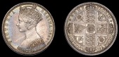 Victoria (1837-1901), Florin, 1849, with initials (ESC 802; S 3890). Some bagmarks, otherwise extremely fine,...