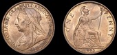 Victoria (1837-1901), Proof Penny, 1895, dies Vw, trident 1mm from p of penny, 9.33g/12h (Gouby R; F 142; BMC...