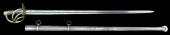 A French Cuirassier’s Sword Dated 1832, the 95.4 cm straight blade with double fuller etched (partly erased)...