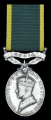 Efficiency Medal, G.VI.R., 1st issue, India (Cpl. F. D. Farmer, Cal. L.H.-A.F.I.) good very fine	 £60-80