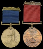 Visit to Ireland 1900 (P.C. D. Power, D.M.P.) complete with brooch bar; Visit to Scotland 1903 (G. Chalmers, St....