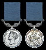 An unusual R.N.L.I. Medal awarded to Private Michael Byrne, Royal Irish Regiment, for helping rescue three men who...