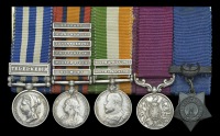 A mounted group of five miniature dress medals attributed to Captain R. Grindel, Coldstream Guards

Egypt and...