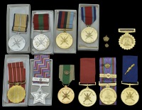Oman, Gallantry Medal; Sultan’s Bravery Medal; Sultan’s Commendation Medal, with gilt palm on ribbon; Special...
