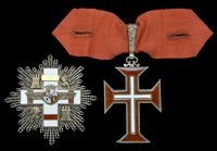 Portugal, Republic, Military Order of Christ, neck badge, 57 x 43mm., silver-gilt and enamel; Spain, Franco period,...