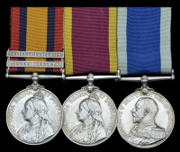 Three: Petty Officer 2nd Class W. F. H. Lintern, Royal Navy

Queen’s South Africa 1899-1902, 2 clasps, Tugela...