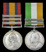 Pair: Serjeant E. E. Humphries, Royal Garrison Artillery, attached Protectorate Regiment Frontier Force - present at...