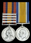 Pair: Acting Corporal R. Bence, 11th, late 13th Hussars

Queen’s South Africa 1899-1902, 4 clasps, Orange Free...
