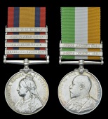 Pair: Gunner C. Batten, ‘T’ Battery, Royal Horse Artillery, taken prisoner at Sannah’s Post, 31 March...