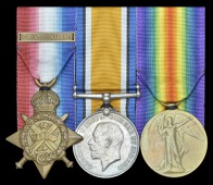 Three: Private L. G. Clifton, 1st Battalion East Surrey Regiment

1914 Star, with clasp (L-6626 Pte., 1/E. Surr....