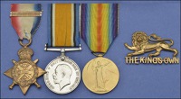 Pair: Drummer/Private W. P. Quinn, Royal Lancaster Regiment

1914 Star, with clasp (10909 Dmr., R. Lanc. R.);...